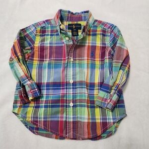 Ralph Lauren Polo Baby Multicolor Plaid Dress Shirt
